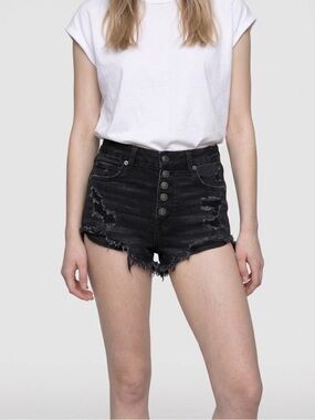 4 for $30 | AE distressed high rise super stretchy shorts